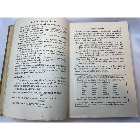 Daily-Life Language Series Text Book Two By Lyman, Johnson, and Bear 1934 - Picture 10 of 11